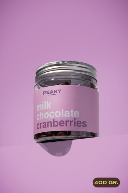 MILK CHOCOLATE CRANBERRIES